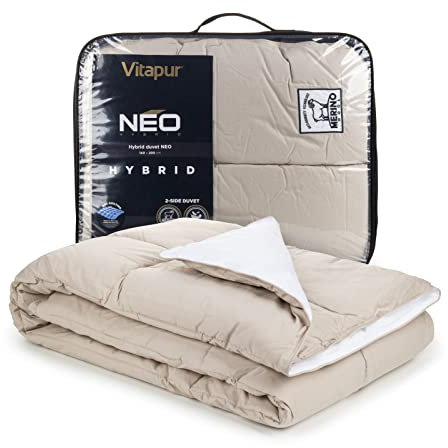 Vitapur Hybrid Bettdecke für 4 Jahreszeiten - NEO Luxus Komfort, 200x200 cm, Allergikerfreundlich