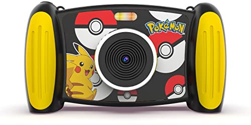 Accutime POKC3000 Appareil Photo interactif Pokémon pour Enfant, Photo 5 MP, résolution vidéo 1080p, Zoom 4X, 5 filtres Amusants et Effets spéciaux, écran 2 en 1, avec Carte Micro SD, pour garçons et