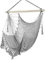 Hängesessel Hängestuhl Aus Weichem Baumwollseil Mit Hochbelastbarer Metallstange,Geeignet Indoor Outdoor Garten Balkon，Belastbar bis 150 kg