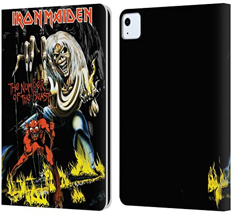 Head Case Designs Licenciado Oficialmente Iron Maiden NOTB Portadas de Álbumes Carcasa de Cuero Tipo Libro Compatible con Apple iPad Air 2020/2022