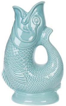 Gurgly Cute Duck Egg Glug Jug Mini 10cm 50 ml – Tiny Fish Water Jug, Decorative Fish Vase, Ornament or Shot Glass