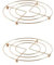 PNJB Hot Pan Pot Stands - Stainless Steel Copper Chrome Round Trivet Holder Kitchen, Table Ring, Kitchen Heat Resistant Hot Pan Round Steamer Rack, (2PCS)
