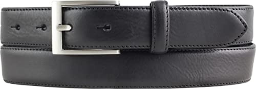 BELTINGER Hochwertiger Anzuggürtel aus Vollrindleder 3,0 cm | Bombierter Ledergürtel Herren 30mm | Business-Gürtel made in Italy