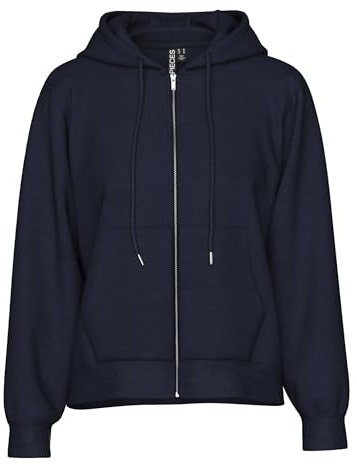 PIECES Damen Pcchilli Ls Zip Hoodie Noos Bc Sweatshirt 17140741 ,Sky Captain ,S