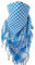 THE ART BOX 100% Baumwolle Militär Herren Schal Tactical Desert Arab Schal für Männer Gesichtsmaske Hals Bandana Shemagh Schal Wrap Schals Afghanischer Schal, 110cm x 110cm, Himmelblau