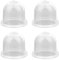 NQEUEPN 4pcs Fuel Primer Bulb, Transparent Carburetor Primer Bulbs Replacement Pump Bulb Compatible with Zama Roybi Homelite Walbro Gas Trimmer Poulan Craftsman Mower & Lawn Mower Chainsaw
