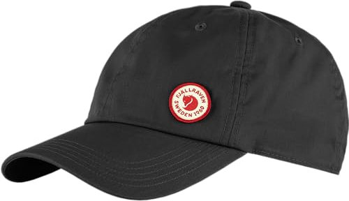 Fjällräven Unisex Logo Kappe, Dark Grey, L/XL