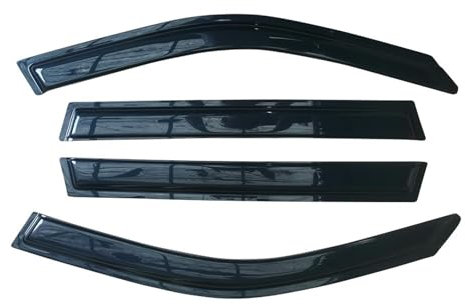 Seitenfenster-Windabweiser Auto Seitenfenster-Windabweiser Visiere Schwarz Regenschutz Türvisier für Vent Shades Dark Ventvisor für BMW X3 E83 2004-2010 Visierschutzabdeckung