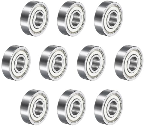 QUARKZMAN 10 Stück 609ZZ Kugellager 9x24x7mm Hochleistungs-Kohlenstoffstahl Doppelschildlager für Elektromotor, Haushaltsgeräte, Gartengeräte