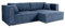 Generisch Keymon Cord Ecksofa mit Schlaffunktion und Bettkasten, Schlafsofa mit 200 x 135 cm Liegefläche, Cord L Form Sofa (POSO 05)