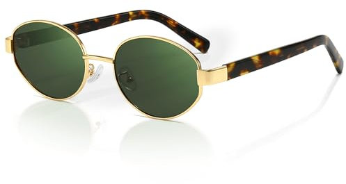 SUNGAIT Retro Polarisierte Sonnenbrille Damen Trendy Style Oval Klassische Schattierungen Sonnenbrille UV400 Schutz