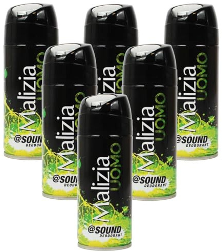 Malizia Uomo Parfum d'Intesa Deodorant Spray 100 ml – Eau de Toilette für Männer, intensiver und langanhaltender Duft, Frische für den ganzen Tag (Sound 6 Einheiten)