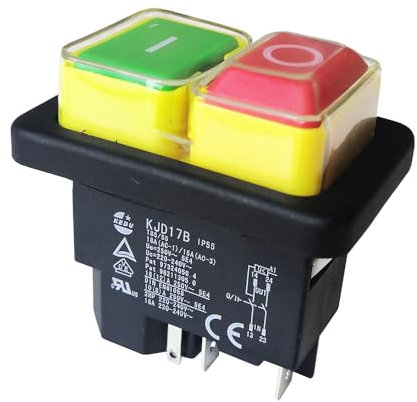 KJD17B KEDU Interruttori a pulsante elettromagnetici industriali per torni 2NO 5Pin