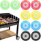 Nyutcwe 10Pcs Paper Plate Holders, 10.35 Reusable Multicolor Round Paper Plate Dispenser, Plastic Holders with Snap in Grooves for Picnic BBQ Camping