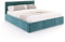 Bett Fresia 140x200 cm mit Lattenrost Stauraum Doppelbett Samt Trinity türkis Bettkasten