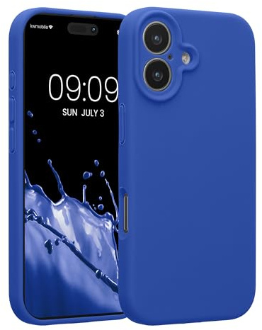 kwmobile Hülle kompatibel mit Apple iPhone 17 - Hülle Silikon gummiert - Handyhülle - Handy Case in Baltik Blau