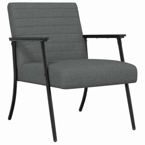 vidaXL poltrona Grigio scuro 59 x 75 x 78 cm Tessuto