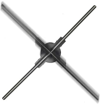 100 cm holographischer Ventilator, 1184 LED, WLAN-Audio-Unterstützung, DIY-Videotextanzeige, Urlaubsatmosphäre, AD-Licht, 3D-Projektor Randlose Bilder