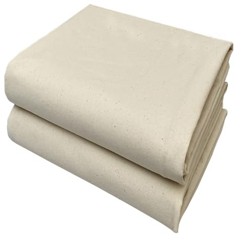 Dicker und langlebiger Stoff aus 100% Baumwolle Segeltuch Meterware | 1M x 160cm Canvas Stoff Meterware Weich Langlebig Dekostoff zur Herstellung von Kissenbezügen Taschen und mehr(natural cream)