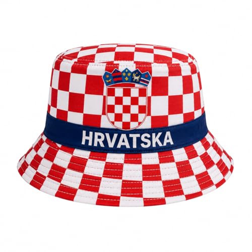 TrendandStylez Fan Bucket Hat Fischerhut für Damen & Herren – Fußball Fanhut im Länder Design für EM WM Public Viewing Festival Sommer Urlaub Streetwear Unisex