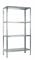SCHULTE Regalwelt Steckregal mit 4 PowerMAX Fachböden, 65 kg Tragkraft, 180x90x40 cm (HxBxT), verzinkt (Lagerregal, Werkstattregal, Kellerregal, Garagenregal, Metallregal