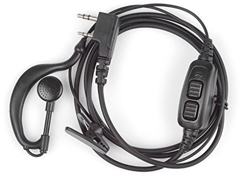 Morza Doppio PTT Headset Auricolare con Microfono per BAOFENG UV 82 UV82L UV-89 a 2 Vie Radio