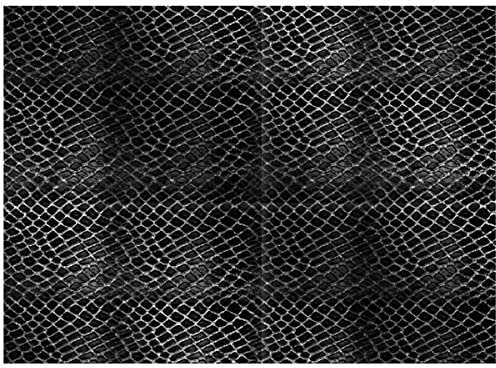 Gadget et Bazar - Rollo de adhesivo decorativo (45 x 150 cm), diseño de piel de serpiente, color negro