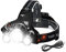 Victoper Rechargeable Headlight with 3 Lights 4 Modes, 6000 Lumen Super Bright LED Lamp, Hands-Free Flashlight Head Torch for Running, Camping, Fishing, Cycling, Hiking, Waterproof