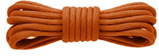 Kilter - Cordones redondos para zapatos y botas (100% algodón, 4 mm) Marrón Terracota 120 cm/1 par
