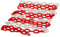 5m x 6mm Plastic Barrier Chain Link Warning Safety Decorative Garden Red and White