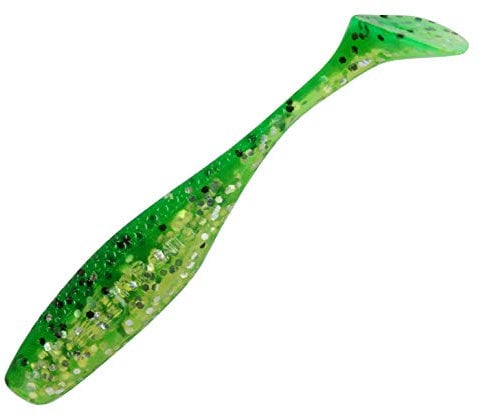 K.P Baits Lazy Shad - Pesce di gomma, 7,5 cm, 5 pezzi, 14659-129 Green Lime, 129 Green Lime.