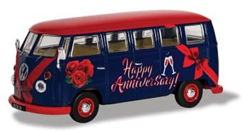 Volkswagen Campervan „Happy Anniversary, personalisierbares Geschenk