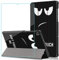 Brifu Custodia per Lenovo Tab M10 FHD Plus (2nd Gen) 10.3 Pollici TB-X606F / TB-X606X, Guaina protettiva in PU con funzione staffa,Occhio di fuliggine + 1x pellicola protettiva in vetro temperato