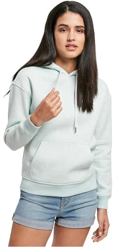 Urban Classics Women's Women's Colour Melange Hoodie Hooded Sweatshirt, Aqua Melange, XS UK