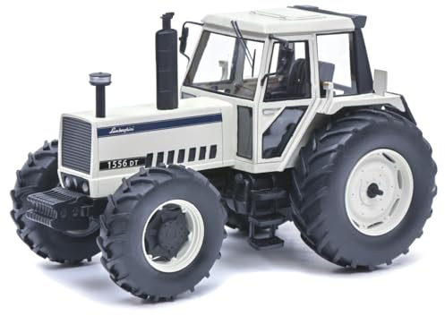 Schuco Lamborghini 1556 DT, Traktor, Modellauto, Maßstab 1:32, Limited Edition 500, Resin, weiß