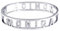 Stellazeta Bracciale Donna con Nome MONICA in Acciaio Inossidabile Anallergico Ideale per Regalo Braccialetto Donna con luminosi cristalli di vetro Braccialetti Donna Rigidi con Chiusura a Molla