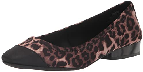 Anne Klein Women's Carlie Ballet Flat, Leopard, 6 UK