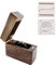 Walnuss Holz Ring Box Samt Soft Interieur Halterung Ohrringe Schmuck aus Holz Präsentation Box Fall für Vorschlag Verlobung Hochzeit Zeremonie (Feuerzeug)