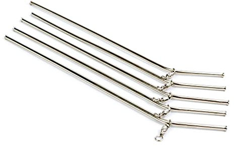 Wurmbaden 3 Anti Tangle Boom gebogen mit Wirbel 20 cm