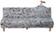 Jaotto Sofabezug Ohne Armlehne 2/3 Sitzer, Sofa Überwürfe Armlose Sofabettüberzug Jacqaurd Stretch Wasserdicht Waschbar, Sofaüberwurf Sofahusse für Clic Clac Klappcouch ohne Armlehnen,Grauer Stil