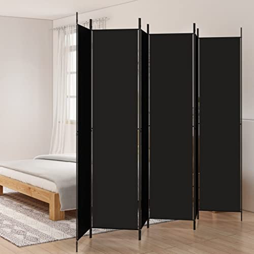 HOMIUSE 300x220 cm Raumteiler Paravent Trennwand Balkon Sichtschutz Raumteiler Innen Paravan Room Divider Paravent Outdoor Garten ZubehöR Terrassen-SichtschutzSchwarz
