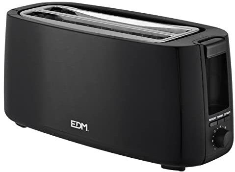 Grille-pain long EDM 07706 double fente design noir