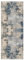 ZUZEKU Abstrakte Läufer Flur Küche Waschbar rutschfest 40X120cm Vintage Grau und Blau Lang Küchenteppich Flurteppich Teppich Fur Korridor Wohnzimmer Schlafzimmer Meterware Anpassbar
