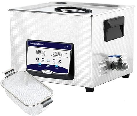15L Professional Ultrasonic Cleaner - Stainless Steel Cleaning Machine with Timer & Heater - Ideal for Jewelry, Watches, Glasses - Digital Display - Laboratory Grade Cleaning Solution