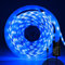 ShineBurky LED Strip 5M Blau, LED Streifen 12V Lichtband LED Selbstklebend IP65 Wasserdicht LED Band Beleuchtung Lichtband Strips Flexibel for Leiste Küche TV DIY Deko (Inklusive Netzteil)