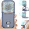 Kouric Ventilador de Mano USB,Ventilador Portatil Pequeño 3 Velocidades,Hand Fan Plegable 180°,Ventiladores Mano Portatil con Power Bank,Ventiladores de Bolsillo-Azul