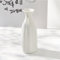Keramik Blumenvase Weiß Modern - Deko Vase für Pampasgras, Aesthetic Blumen, Tischdeko, Wohnzimmer, Büro, Home Decor