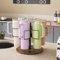 COVAODQ Stanley Tassen-Organizer, Drehbarer Organizer-Halter, Fasst 6 Tassen (Vintage Braun)