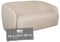 MR. DEKO® Lounge Sofa Loconia 2,5-Sitzer Beige | Indoor Polster Sofa | Design Couch | HxBxT ca. 76x170x89 cm | Moderne Couch für Wohnzimmer