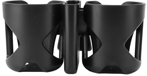 Stroller Cup Holder Attachment, Cup Holder For Walker Stroller Accessories 360 Degree Rotatable Universal Wheelchair Cup Holder with Phone Holder For Bike, Walker, Scooter,